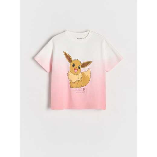 Reserved - T-shirt z ombre Pokémon - wielobarwny ze sklepu Reserved w kategorii Bluzki dziewczęce - zdjęcie 185758359