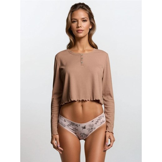 Sinsay - Bawełniane majtki figi 2 pack - wielobarwny ze sklepu Sinsay w kategorii Majtki damskie - zdjęcie 185758939