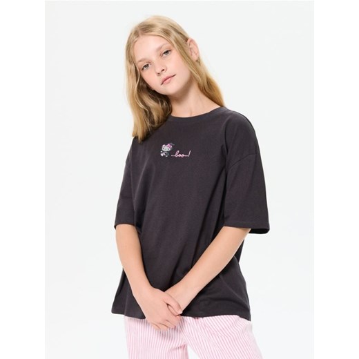 Sinsay - Koszulka Hello Kitty - szary - id: 514FV-86X - marki Sinsay - 185758967 Sinsay - Koszulka Hello Kitty - szary ze sklepu Sinsay w kategorii Bluzki dziewczęce - zdjęcie 185758967