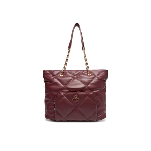 Torebka Beverly Hills Polo Club CEO-BHPC-C-010-08 Bordowy ze sklepu eobuwie.pl w kategorii Torby Shopper bag - zdjęcie 185760096