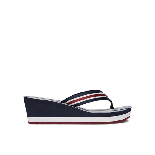 Japonki Tommy Hilfiger FW0FW08371 Granatowy ze sklepu eobuwie.pl w kategorii Klapki damskie - zdjęcie 185760268