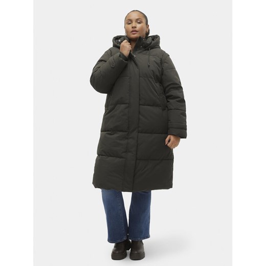 Vero Moda Curve Płaszcz zimowy 10301538 Zielony Regular Fit ze sklepu MODIVO w kategorii Kurtki damskie - zdjęcie 185761138