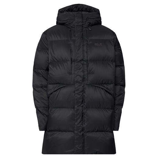Jack Wolfskin Kurtka puchowa Icy Hill A65049 Czarny Relaxed Fit ze sklepu MODIVO w kategorii Kurtki męskie - zdjęcie 185761196