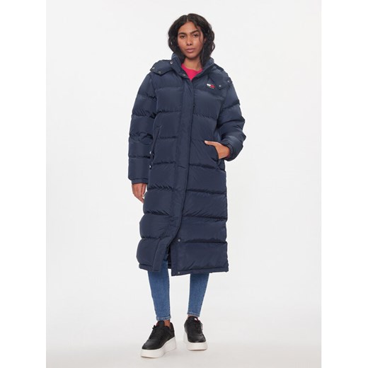 Tommy Jeans Płaszcz zimowy Alaska DW0DW14287 Granatowy Regular Fit ze sklepu MODIVO w kategorii Płaszcze damskie - zdjęcie 185761205