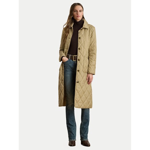 LAUREN RALPH LAUREN Płaszcz zimowy 297980103002 Beżowy Straight Fit ze sklepu MODIVO w kategorii Płaszcze damskie - zdjęcie 185761209