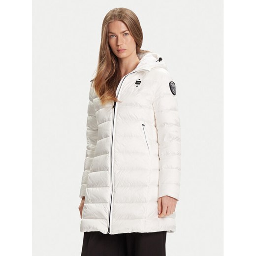Blauer Płaszcz zimowy 25WBLDK03102 Biały Regular Fit ze sklepu MODIVO w kategorii Płaszcze damskie - zdjęcie 185761235