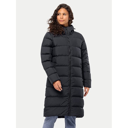 Jack Wolfskin Płaszcz zimowy Frozen Palace Coat 1204133 Czarny Regular Fit ze sklepu MODIVO w kategorii Kurtki damskie - zdjęcie 185761257