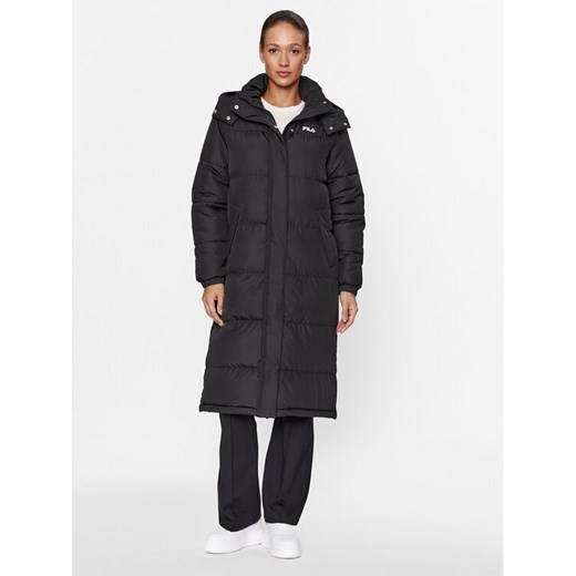 Fila Płaszcz zimowy FAW0546 Czarny Regular Fit ze sklepu MODIVO w kategorii Płaszcze damskie - zdjęcie 185761276