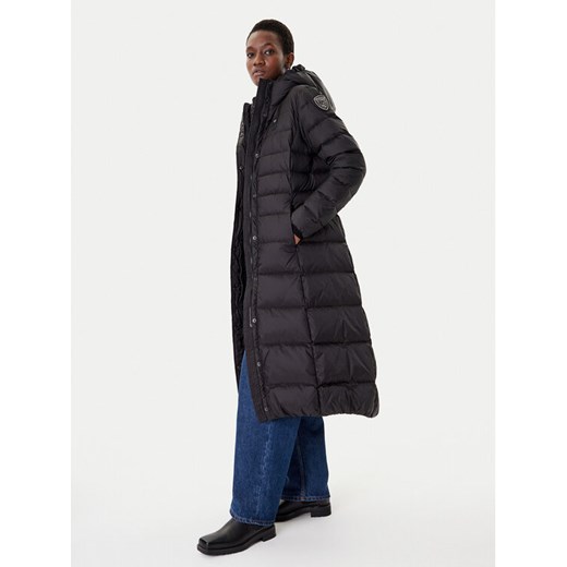 Blauer Płaszcz zimowy 25WBLDK03101 Czarny Regular Fit ze sklepu MODIVO w kategorii Płaszcze damskie - zdjęcie 185761309