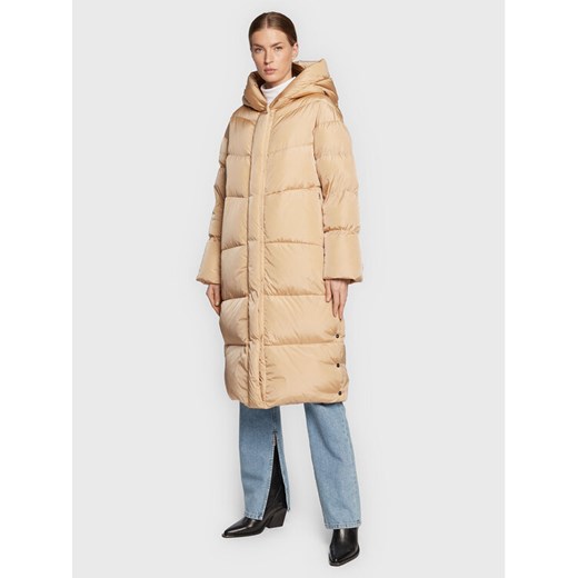 Add Płaszcz zimowy 6AW008 Beżowy Regular Fit ze sklepu MODIVO w kategorii Płaszcze damskie - zdjęcie 185761385