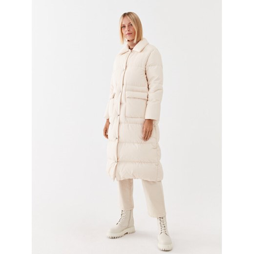 Peserico Easy Płaszcz zimowy M24434 Écru Regular Fit ze sklepu MODIVO w kategorii Płaszcze damskie - zdjęcie 185761439