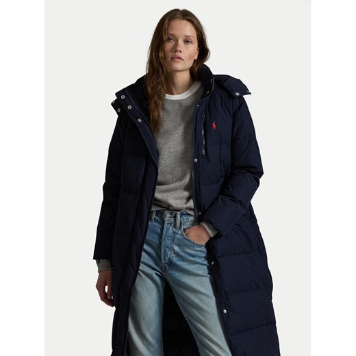 Polo Ralph Lauren Płaszcz zimowy 211941005001 Granatowy Regular Fit ze sklepu MODIVO w kategorii Kurtki damskie - zdjęcie 185761507