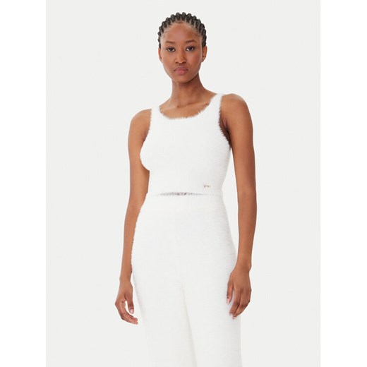Guess Top O5BR01 Z1282 Écru Regular Fit ze sklepu MODIVO w kategorii Bluzki damskie - zdjęcie 185761548