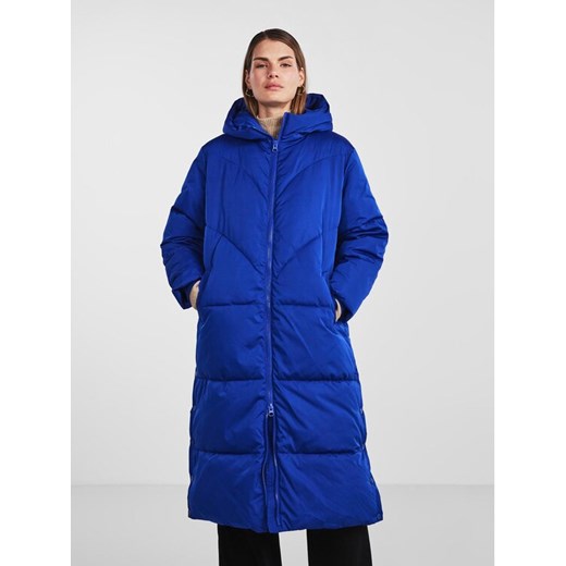 YAS Płaszcz zimowy 26030707 Niebieski Regular Fit ze sklepu MODIVO w kategorii Płaszcze damskie - zdjęcie 185761566