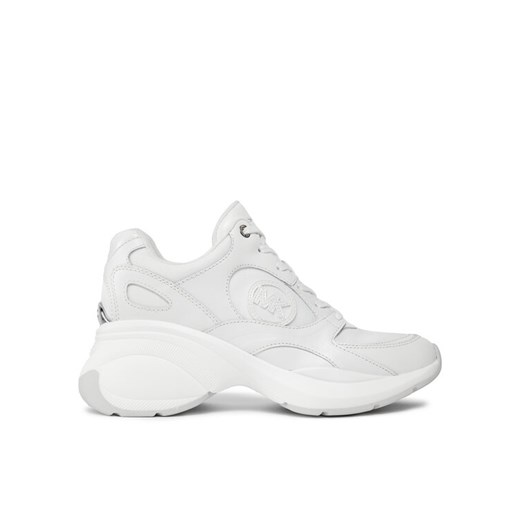 MICHAEL Michael Kors Sneakersy Zuma Trainer 43H3ZUFS2L Biały ze sklepu MODIVO w kategorii Buty sportowe damskie - zdjęcie 185761618