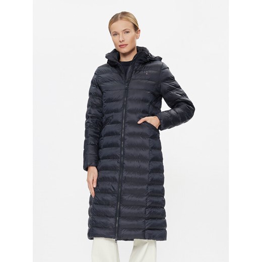 Tommy Hilfiger Płaszcz zimowy Global Stripe WW0WW39863 Granatowy Slim Fit ze sklepu MODIVO w kategorii Płaszcze damskie - zdjęcie 185761627