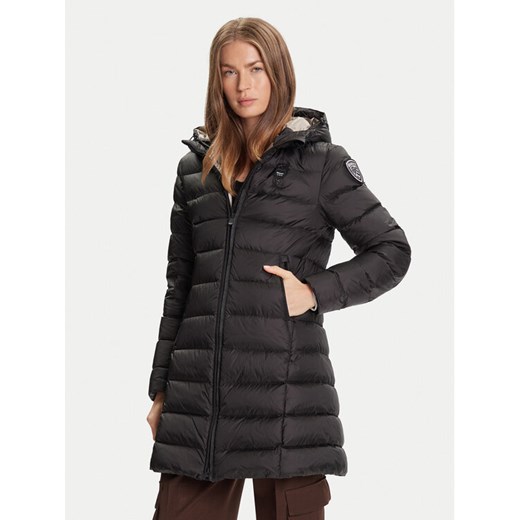 Blauer Płaszcz zimowy 25WBLDK03102 Czarny Regular Fit ze sklepu MODIVO w kategorii Płaszcze damskie - zdjęcie 185761637