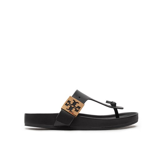 Tory Burch Japonki Mellow Thong Sandal 155190 Czarny ze sklepu MODIVO w kategorii Klapki damskie - zdjęcie 185761697