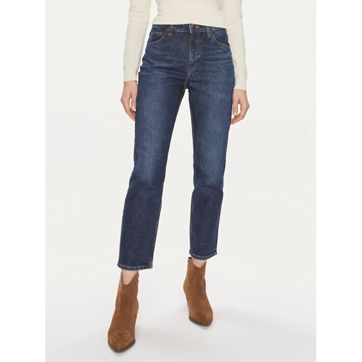 Lee Jeansy Carol 112346311 Granatowy Straight Fit ze sklepu MODIVO w kategorii Jeansy damskie - zdjęcie 185761728