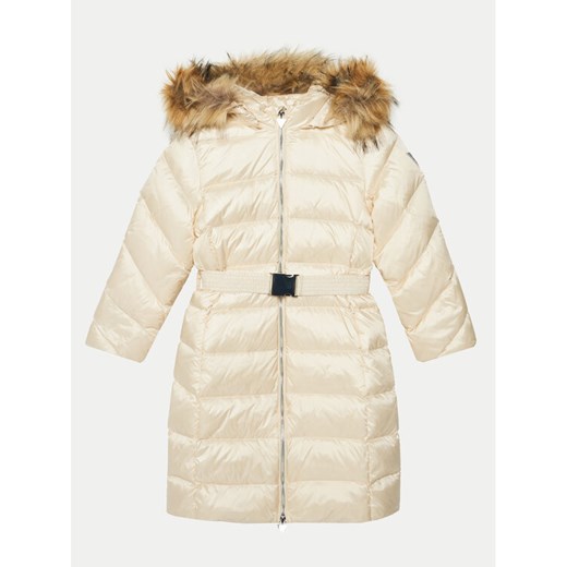 Guess Płaszcz zimowy J4BL18 WGL50 Écru Regular Fit ze sklepu MODIVO w kategorii Kurtki dziewczęce - zdjęcie 185761788