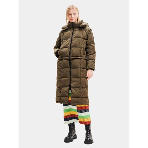 Desigual Płaszcz zimowy 23WWEW39 Zielony Oversize ze sklepu MODIVO w kategorii Płaszcze damskie - zdjęcie 185761805