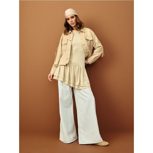 Sinsay - Jeansy wide leg high waist - niebieski ze sklepu Sinsay w kategorii Jeansy damskie - zdjęcie 185765869