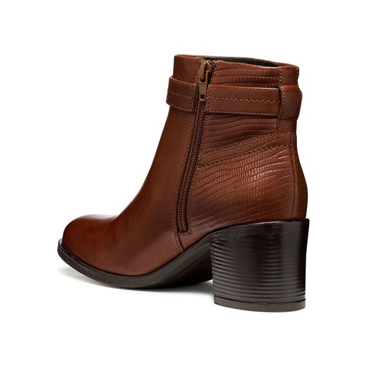 Geox Skórzane botki &quot;New Asheel&quot; w kolorze jasnobrązowym Geox 38 Limango Polska wyprzedaż