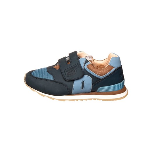 bisgaard Skórzane sneakersy w kolorze granatowo-błękitnym ze sklepu Limango Polska w kategorii Buty sportowe dziecięce - zdjęcie 185767127