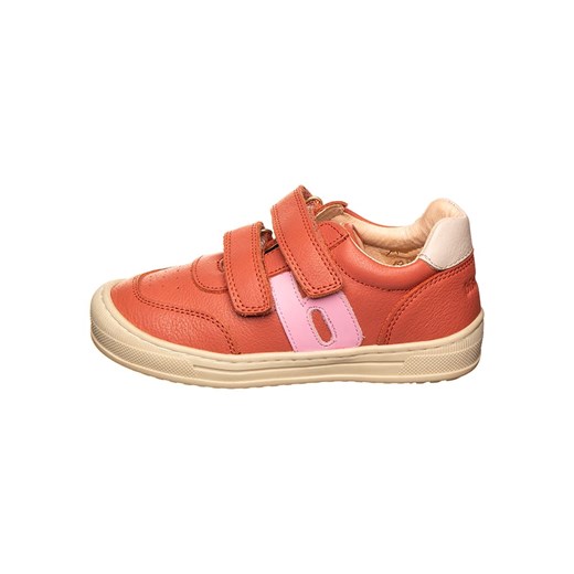 bisgaard Skórzane sneakersy w kolorze koralowym ze sklepu Limango Polska w kategorii Buty sportowe dziecięce - zdjęcie 185767157