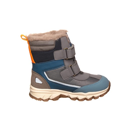 bisgaard Skórzane botki zimowe &quot;Torben&quot; w kolorze niebiesko-szarym Bisgaard 37 wyprzedaż Limango Polska