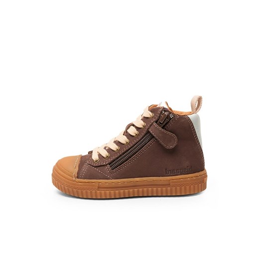 bisgaard Skórzane sneakersy &quot;Ryan&quot; w kolorze fioletowym ze sklepu Limango Polska w kategorii Buty sportowe dziecięce - zdjęcie 185767686