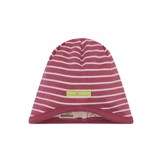 loud + proud Dwustronna czapka beanie w kolorze czerwono-kremowym ze sklepu Limango Polska w kategorii Czapki dziecięce - zdjęcie 185767836