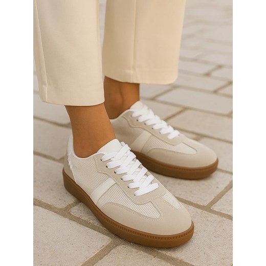 Bellucci Sneakersy w kolorze beżowo-białym ze sklepu Limango Polska w kategorii Trampki damskie - zdjęcie 185768068