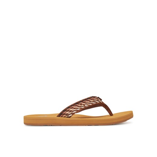 Roxy Japonki ARJL101113 Brązowy ze sklepu MODIVO w kategorii Klapki damskie - zdjęcie 185768275
