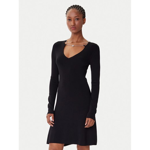 HUGO Sukienka dzianinowa Sibery 50548244 Czarny Slim Fit ze sklepu MODIVO w kategorii Sukienki - zdjęcie 185768278