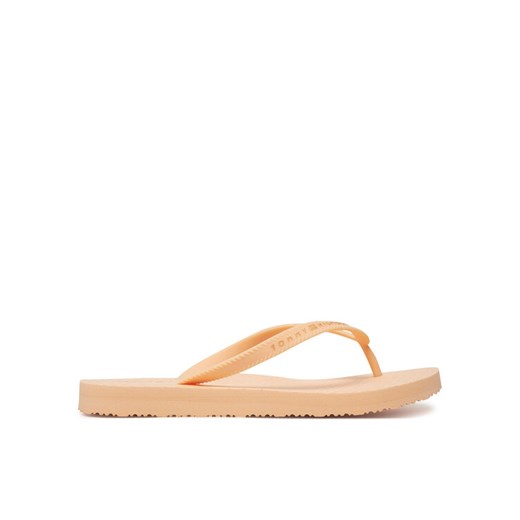 Tommy Hilfiger Japonki Hilfiger Strap Beach Sandal FW0FW08736 Pomarańczowy ze sklepu MODIVO w kategorii Klapki damskie - zdjęcie 185768295