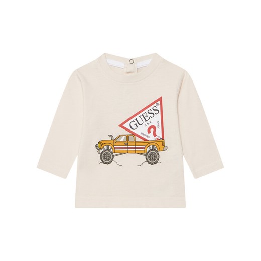 Guess Bluzka I5BI01 I3Z14 Biały Regular Fit ze sklepu MODIVO w kategorii Kaftaniki i bluzki - zdjęcie 185768307