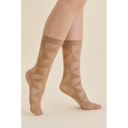 Skarpetki Gabriella Syla code 612 beige ze sklepu kontri.pl w kategorii Skarpetki damskie - zdjęcie 185768937