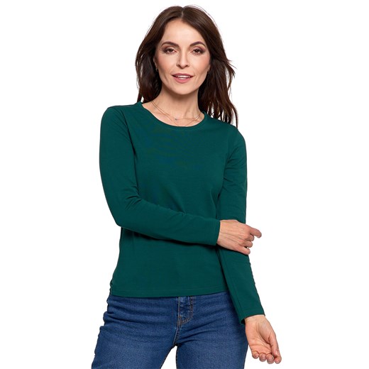 Bluzka klasyczna Moraj BD900-420-L dark green ze sklepu kontri.pl w kategorii Bluzki damskie - zdjęcie 185768948