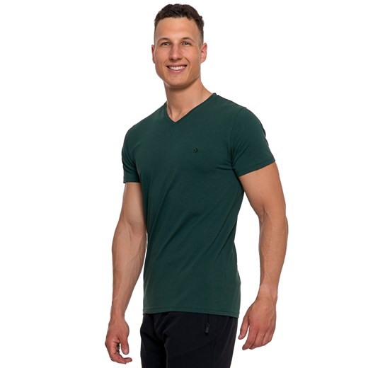 Koszulka t-shirt Moraj OTS1500-004 khaki ze sklepu kontri.pl w kategorii T-shirty męskie - zdjęcie 185768966