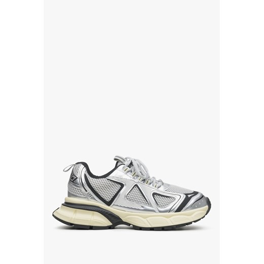 ES8: Srebrno-czarne sneakersy damskie na elastycznej platformie ES 8 ze sklepu Estro w kategorii Buty sportowe damskie - zdjęcie 185769296