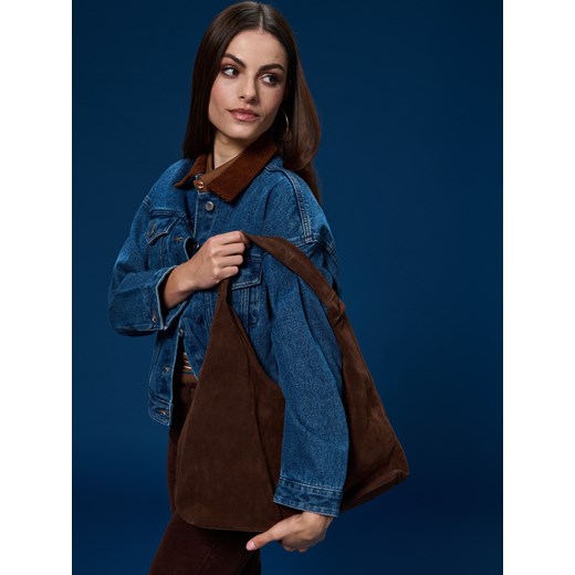 Sinsay - Torebka hobo na ramię - brązowy Sinsay One Size Sinsay