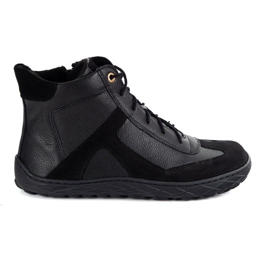Buty damskie barefoot skórzane zimowe minimalistyczne 1294 czarne ze sklepu butyolivier w kategorii Półbuty damskie - zdjęcie 185769545