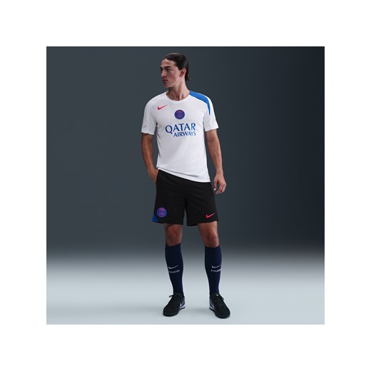 Męskie spodenki piłkarskie z dzianiny Nike Dri-FIT Total 90 Paris Saint-Germain Strike (wersja trzecia) - Czerń ze sklepu Nike poland w kategorii Spodenki męskie - zdjęcie 185770265