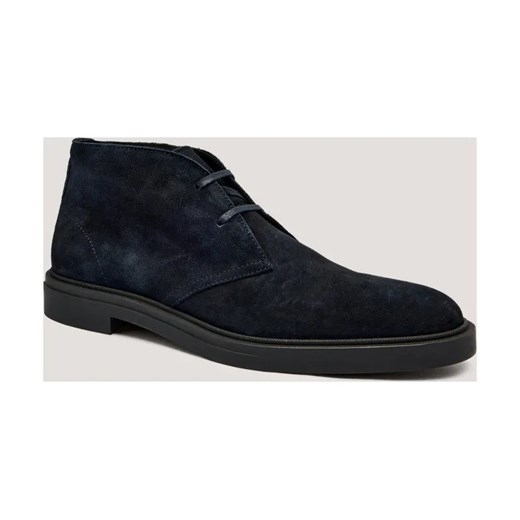 BOSS BLACK Skórzane buty wysokie Calev_Desb_sdfb ze sklepu Gomez Fashion Store w kategorii Buty zimowe męskie - zdjęcie 185770766