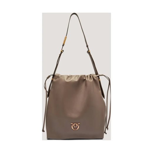 Pinko Skórzany worek SLOUCHY CLASSIC ze sklepu Gomez Fashion Store w kategorii Torebki worki - zdjęcie 185770769