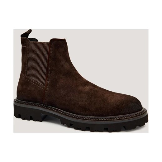 BOSS BLACK Skórzane sztyblety Julyo_Cheb_sde ze sklepu Gomez Fashion Store w kategorii Buty zimowe męskie - zdjęcie 185770888