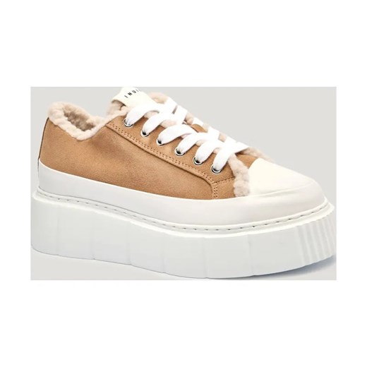 INUIKII Skórzane sneakersy MATILDA CURLY | shearling ze sklepu Gomez Fashion Store w kategorii Buty sportowe damskie - zdjęcie 185770958