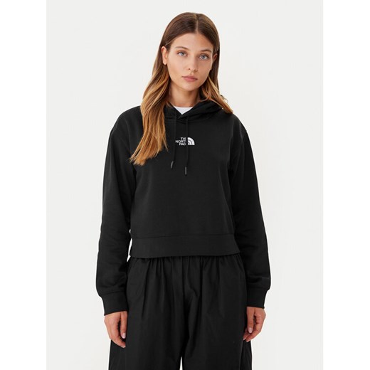 The North Face Bluza Essential NF0A89EX Czarny Regular Fit ze sklepu MODIVO w kategorii Bluzy damskie - zdjęcie 185776646