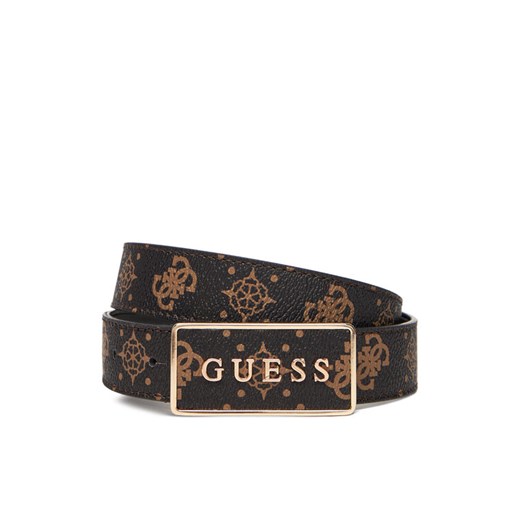 Guess Pasek Damski 0000305473417 Brązowy ze sklepu MODIVO w kategorii Paski damskie - zdjęcie 185776658
